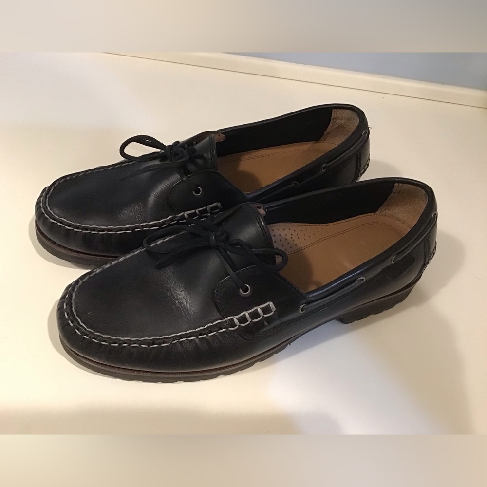 Cole Haan Men's Black Leather Loafers - Sz 11 1/2 M